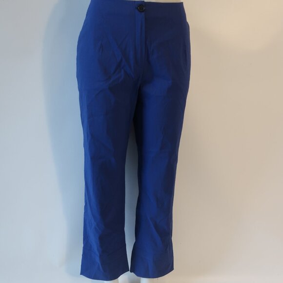 NWT Womens Peter O. Mahler Blue Cuffed Pants Sz 3/L